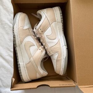 Nike Women’s Beige and White Sneakers